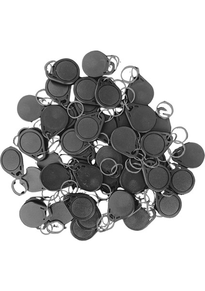 Otel Rfid Anahtar Fob Birden Çok Kez Yeniden Üretilebilir 100 Adet 13 56 Mhz Frekansında Çalışıyor (Yurt Dışından)