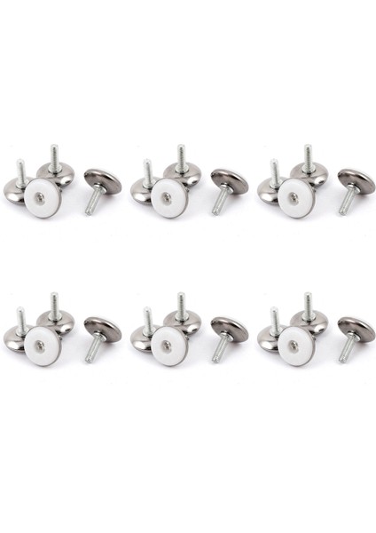 Mobilya Ayarlanabilir Vidalı Kayma Tesviye Ayakları M6X20MM 24 Pcs (Yurt Dışından)