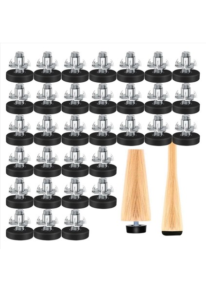 96 Pcs M6 Iplik Ayarlanabilir Mobilya Tesviyeleri Sandalye Ayakları Ayarlanabilir Mobilya Ayakları Ayakları Bacak Seviyeleri (Yurt Dışından) modelleri