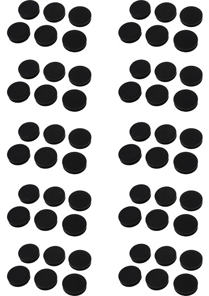 60 x Siyah Plastik 50MM Dia Yuvarlak Tüp Tüpü Ekleme Kapakları Kapaklar (Yurt Dışından)