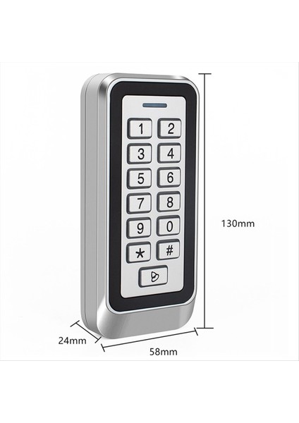 Arka Işık Rfıd Metal Kapı Erişim Kontrol Okuyucu 1000 Kullanıcı 125KHZ Em Kart Tuş Takımı IP67 Su Geçirmez Kod Kapı Kilidi (Yurt Dışından) modelleri