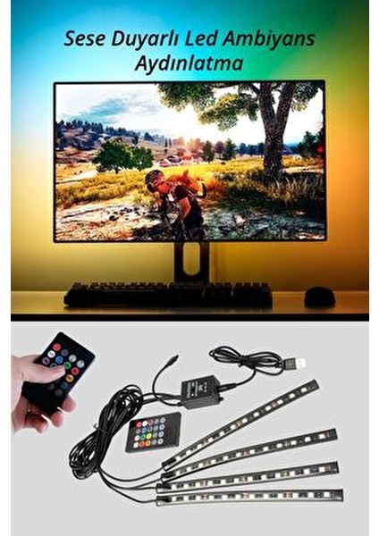 8875 Rgb Sese Duyarlı Ambiyans Aydınlatma fiyatları