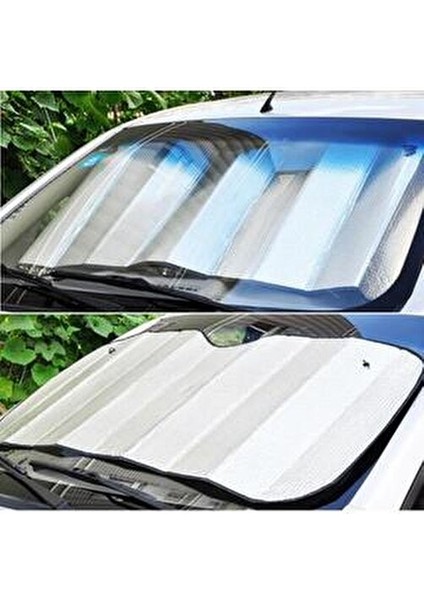 Torpido Koruyucu Oto Araç Içi Ön Cam Güneşliği Metalize Güneşlik Paneli Perde