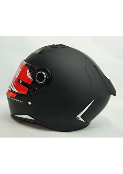 Kask Revenge 2 Solid A1 Matt Black Şeffaf Vizörlü