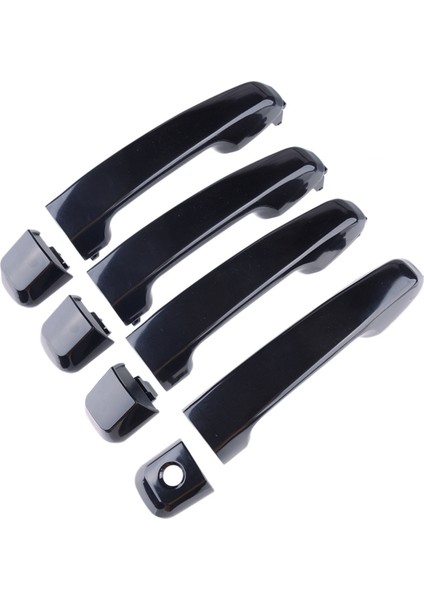 1 Set Ön Arka Dış Kapı Kolu Toyota Land Cruiser Prado J150 Serisi Için Uygun 2009-2014 2015-2020 Siyah (Yurt Dışından)