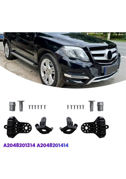 Ön Far Rs Braket Onarım Kitleri A2048201314 Mercedes-Benz Glk-Sınıfı X204 13-2015 Kafa Işık Lambası Sabit Pençe, A (Yurt Dışından) indirimleri