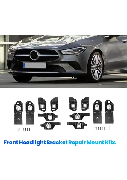 2paır Ön Far Braket Onarım Montaj Kitleri Mercedes-Benz Cla Sınıfı W117 2013-2016 A1178200014 A11782001114 (Yurt Dışından) indirimleri