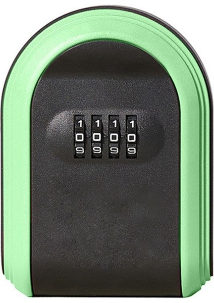 Anahtar Güvenli Kutu Hava Durumu Geçirmez 4 Sayı Kombinasyon Dış Mekan Anahtar Güvenlik Depolama Kılıfı Anahtar Kilit Kutusu Duvar Monte Siyah ve Yeşil (Yurt Dışından)