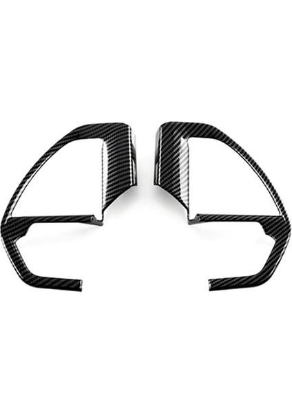 Karbon Fiber Tarzı Araba Direksiyon Pulları Dekoratif Çerçeve Düğmesi Döşeme Iç Yama Toyota Tundra 2022-2023 (Yurt Dışından)