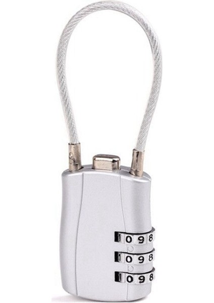 3 Haneli Gümrük Kodu Kilit Kombinasyonu Kilitler Kontrastlı Renk Hırsızlığı Antiblock Taşınabilir Bagaj Şifre Kili (Yurt Dışından)