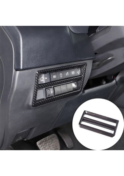 Karbon Fiber Sol Alt Merkez Kontrol Çerçevesi Far Ayar Düğmesi Toyota Tundra 2022-2023 (Yurt Dışından) fırsatları