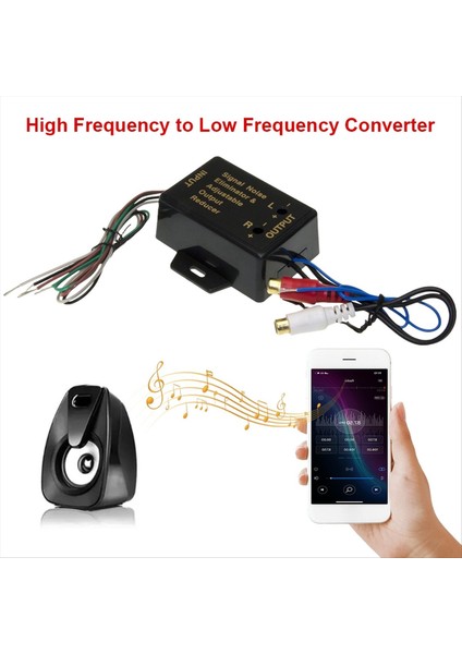 Hı/düşük Seviye Dönüştürücü 2 Yol Yüksek Seviyeden Düşük Seviye Dönüştürücü 12-24V Araba Hoparlör Ses Dönüştürücü 40W Ayarlanabilir Adaptör (Yurt Dışından) fiyatları