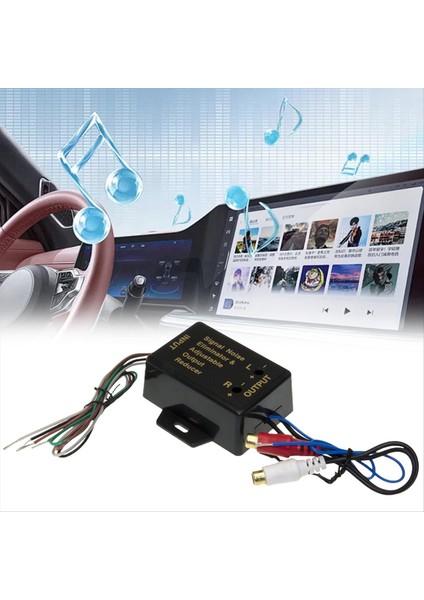 Hı/düşük Seviye Dönüştürücü 2 Yol Yüksek Seviyeden Düşük Seviye Dönüştürücü 12-24V Araba Hoparlör Ses Dönüştürücü 40W Ayarlanabilir Adaptör (Yurt Dışından) fırsatları