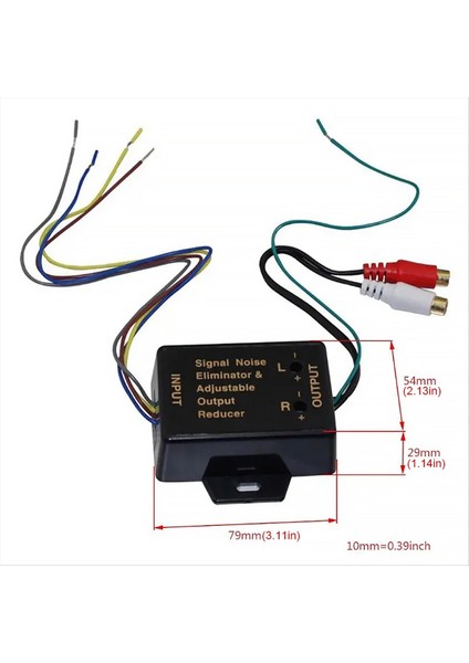 Hı/düşük Seviye Dönüştürücü 2 Yol Yüksek Seviyeden Düşük Seviye Dönüştürücü 12-24V Araba Hoparlör Ses Dönüştürücü 40W Ayarlanabilir Adaptör (Yurt Dışından) indirimleri