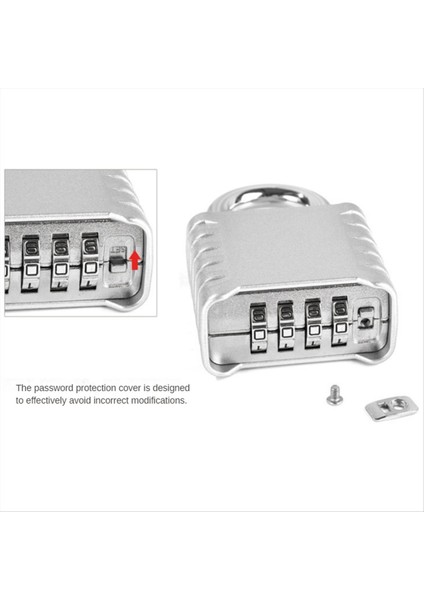 Ağır Hizmet Tipi Kombinasyon Asma Kilit Dış Mekan Asma Kilit Dolaplar Için Mekanik Kombinasyon Kilidi Kapılar (Gümüş) (Yurt Dışından) fırsatları