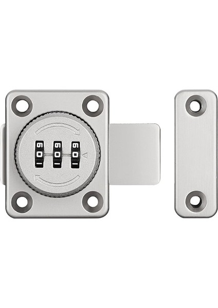 Mekanik Anahtarsız Kabin Kilidi Döner Çekmece Kilit Kombinasyon Kilidi Kombinasyon Kablosu Dosya Kabini Kilidi (Gümüş) (Yurt Dışından) fiyatları