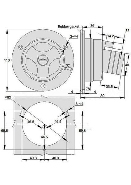 Su Tankları Için Kilitlenebilir Dolgu Boynu Karavan Tatlı Su Dolgu Kaplama Giriş Kamp Römork Tank Kapakları Rv Aksesuarı (Beyaz) (Yurt Dışından) fiyatları