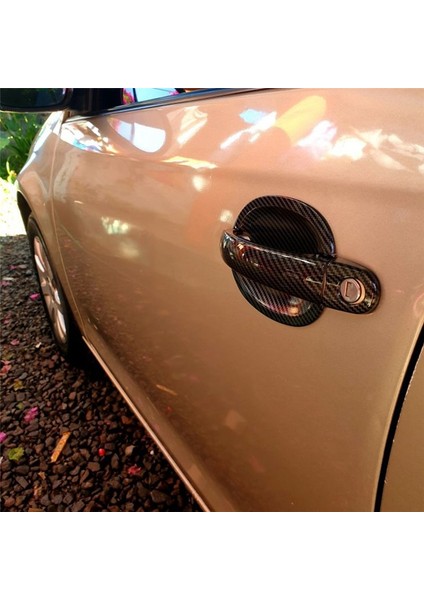Karbon Fiber Araba Kapı Tutucu Kapak Kupası Vw Jetta Mk5 Golf Plus Golf Gtı 2006-2010 (Yurt Dışından) indirimleri