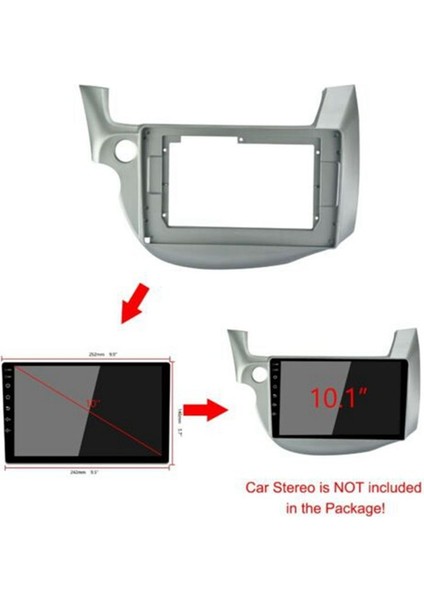 Honda Fit Jazz 2008 - 2013 Için Araba Fasya Paneli Dash Montaj Kurulum Double Din DVD Çerçevesi (Yurt Dışından) indirimleri