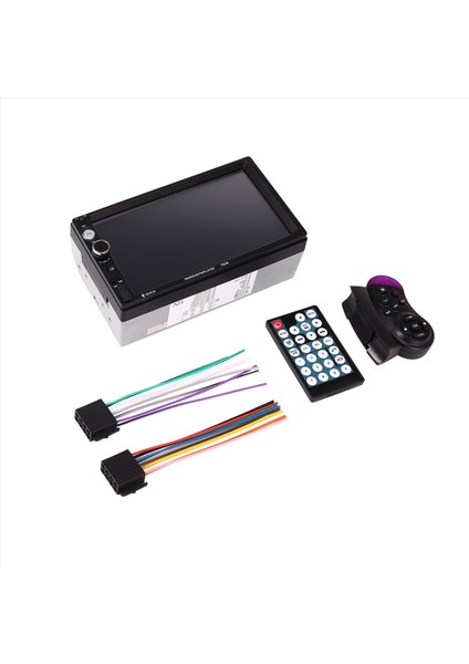 7 Inç Çift Din Araba Stereo Audio Bluetooth Mp5 Player USB Fm Multimedya Radyo Desteği Cep Telefonu Senkronizasyonu (Yurt Dışından) fiyatları