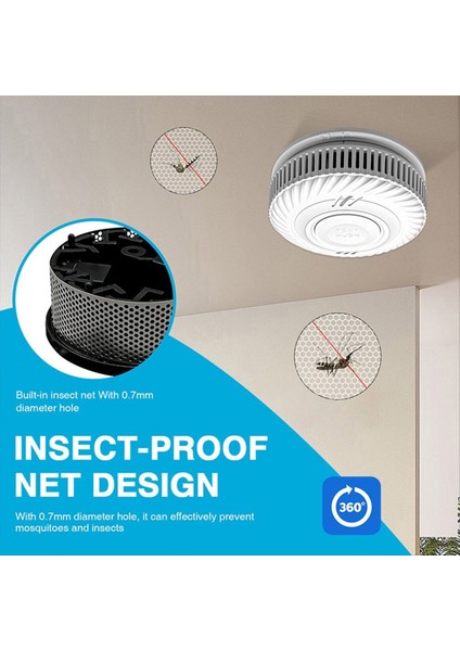 Yerleşik 10 Yıllık Duman Dedektörü Wifi Fonksiyon Tuka Akıllı Ev Salonu Çocuk Odası Mutfak Dükkanı Yangın Alarm Sensörü (Yurt Dışından) modelleri