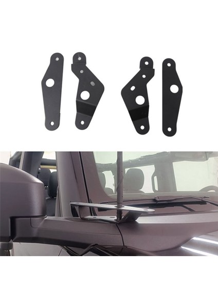 Ford Bronco Için LED Kare Işık Montaj Braketleri 2021 2022 2023 A-Fillar Davlumbaz Destek Üst Kaput Destek (Yurt Dışından) fiyatları