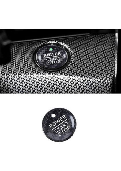 Araba Başla Motor Dut Düğmesi Gerçek Karbon Fiber Çıkartma Ford Mustang Mach-E 2021 2022 (Kırmızı) (Yurt Dışından) fırsatları