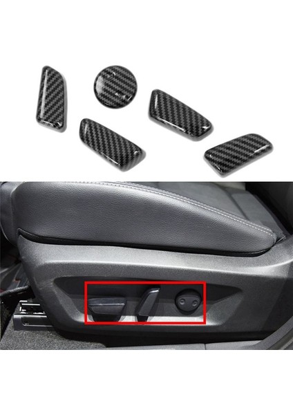 Araba Koltuğu Ayarlanabilir Düğme Düğmesi Anahtarı Kapak Trim Çerçeve Lambası Çıkartması Nissan X-Trail Xtrail Rogue 2021 2022 2023 (Yurt Dışından) modelleri