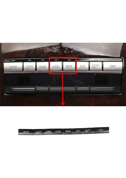 7 Pcs Araç Konsolu Klima Düğmeleri Benz E Sınıfı W212 C207 2009-2015 Aksesuarlar Için Dekorasyon Kapağı Döşeme (Yurt Dışından) fiyatları