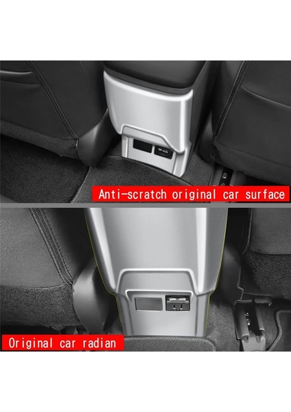 Toyota Prius 60 Serisi 2022-2023 Için Araba Gümüş Tarzı Klima Arka Hava Çıkış Paneli Kapak Tekme Plakası (Yurt Dışından) fırsatları