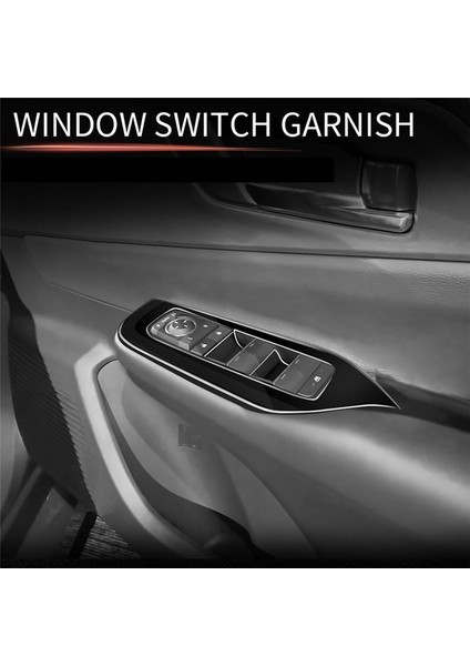 Araba Parlak Siyah Iç Kapı Koltuk Pencere Cam Switch Frame Frame Panel Trims 4pcs Toyota Prius 60 Serisi 2022 2023 (Yurt Dışından) fırsatları