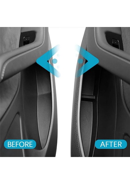 Tesla Model 3 2017-2023 Ön Arka Yan Kapı Depolama Organizatör Tepsisi 4 Pcs (Yurt Dışından) indirimleri