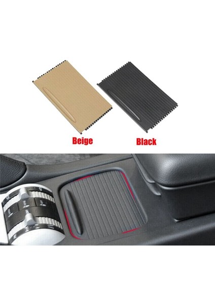 Araba Konsol Kupa Tutucu Silindir Kapak Trim Konsol Silindir Porsche Için Cayenne 2003-2010 7L5862531 (Siyah) (Yurt Dışından) modelleri