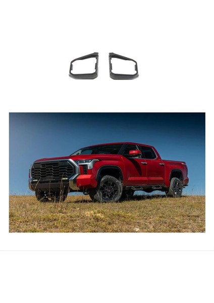 1paır Karbon Fiber Ön Saç Kralı Hava Çıkışı Dekoratif Çerçeve Iç Trim Şerit Yaması Toyota Tundra 2022-2023 (Yurt Dışından) indirimleri
