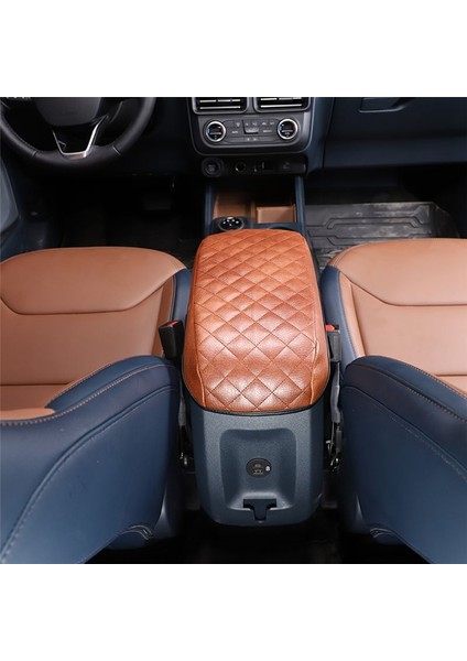 Araba Stowing Deming Art Resim Kutusu Panel Aksesuarları Ford Maverick 2022 Için Deri Kahverengi Kontrol Edin (Yurt Dışından) fırsatları