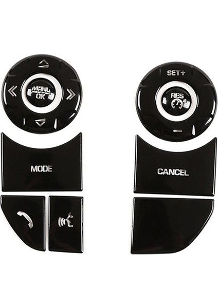 Araba Direksiyon Simidi Düğmesi Döşeme Çıkartmaları Land Rover Discovery Için Aksesuarlar 5 Lr5 Range Rover Sport Vogue (B) (Yurt Dışından)