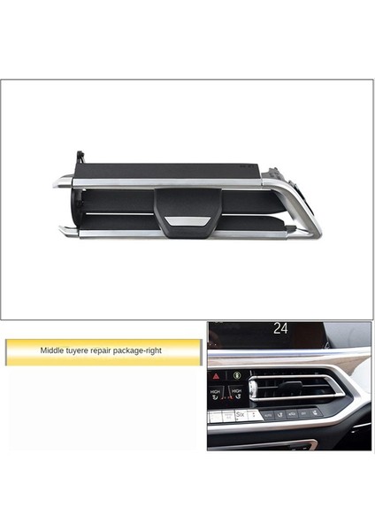 Araç Ön Orta Ac Havalandırma Grille Klima Bıçağı Kaydırıcı Klips Klipsi Onarım Kiti Bmw X5 G05 X6 G06 X7 G07 (Çift) (Yurt Dışından) modelleri