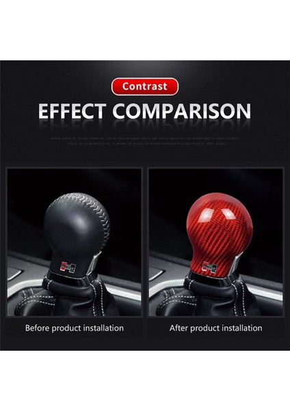 Araba Dişli Vites Düğmesi Kapağı Trim Chevrolet Camaro Için Gerçek Karbon Fiber Çıkartma 2010-2015 Aksesuarlar (Kırmızı) (Yurt Dışından) fırsatları