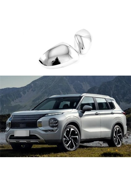 Araba Gümüş Yan Kapı Arka Görünüm Ayna Dekorasyon Sticker Mitsubishi Outlander Için Trim Aksesuarları 2022 2023 (Yurt Dışından) fırsatları
