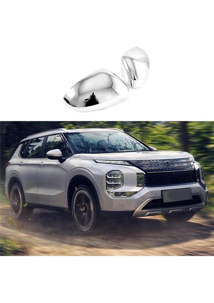 Araba Gümüş Yan Kapı Arka Görünüm Ayna Dekorasyon Sticker Mitsubishi Outlander Için Trim Aksesuarları 2022 2023 (Yurt Dışından) indirimleri