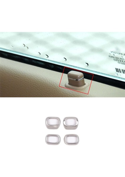 Mercedes-Benz S-Serisi W221 2006-2013 Araç Iç Aksesuarları Için Araba Kapısı Güvenlik Kilidi Kapağı Dekoratif Çıkartma (Yurt Dışından) indirimleri