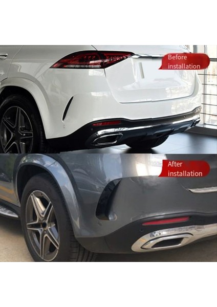 2pcs Araba Arka Tampon Ayırıcı Spoiler Benz Gle Sınıfı W167 GLE53 GLE350 GLE450 GLE300D 2020-2022 (Yurt Dışından) fırsatları
