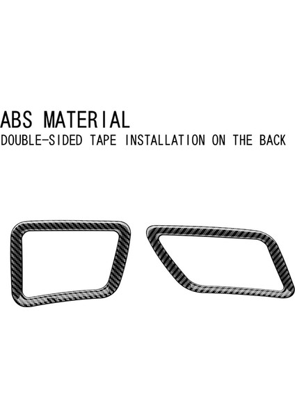 Karbon Fiber Ön Gösterge Tablosu Hava Havalandırma Trim Kapak Çerçevesi Araç Toyota Prius 60 Serisi 2022-2023 2 Pcs (Yurt Dışından)