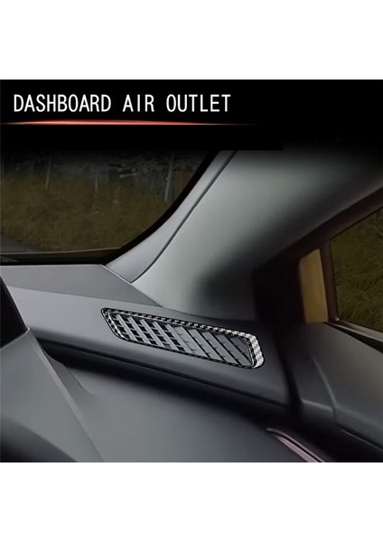 Karbon Fiber Ön Gösterge Tablosu Hava Havalandırma Trim Kapak Çerçevesi Araç Toyota Prius 60 Serisi 2022-2023 2 Pcs (Yurt Dışından) fırsatları