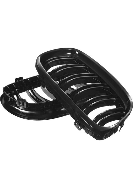 Araba Grille Grill Front Böbrek Parlak 2 Hat Çift Çift Bmw 3 Serisi E90 E91 2009 2010 2011 Araba Stilini (Yurt Dışından) fiyatları