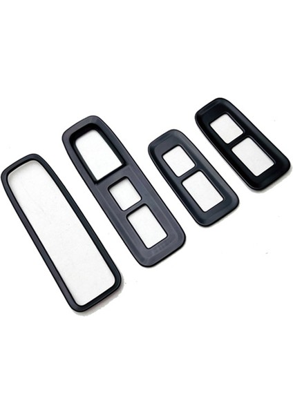 Araba Aksesuarları Kapı Pencere Cam Kaldırma Kontrol Anahtarı Panel Trim Kapak Lexus Rx 2022-2023 Mat Gümüş 4 Pcs (Yurt Dışından)