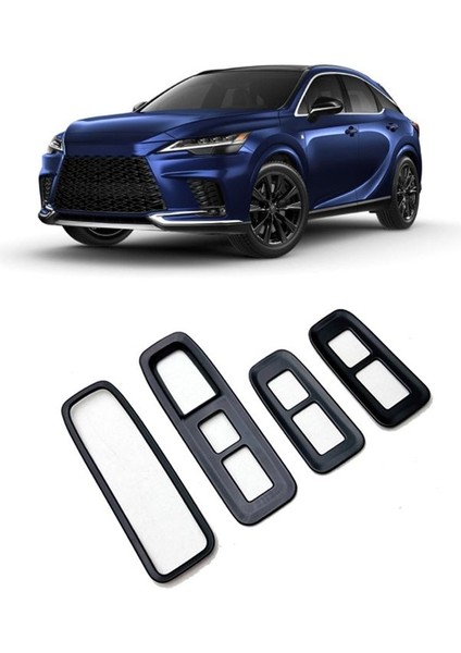 Araba Aksesuarları Kapı Pencere Cam Kaldırma Kontrol Anahtarı Panel Trim Kapak Lexus Rx 2022-2023 Mat Gümüş 4 Pcs (Yurt Dışından) fırsatları