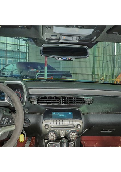 Araç Karbon Fiber Merkez Konsol Hava Havalandırma Paneli Çerçeve Kapak Camaro Için Camaro 2010-2015 (Yurt Dışından) indirimleri