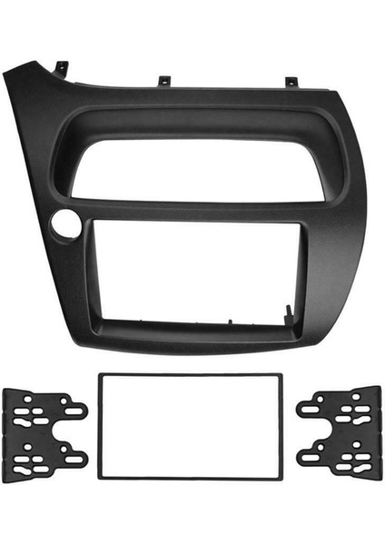 Araba Fasya Radyo DVD Stereo CD Panel Dash Montaj Kurulum Trim Kiti Yüz Çerçeve Çerçevesi Honda Civic Için (Yurt Dışından)