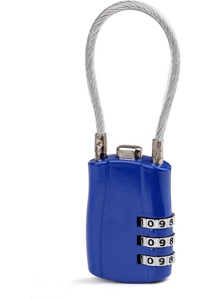 3 Haneli Gümrük Kodu Kilit Kombinasyonu Kilitler Kontrast Renk Hırsızlığı Önleme Asma Kilit Taşınabilir Bagaj Parola Kilit B (Yurt Dışından)